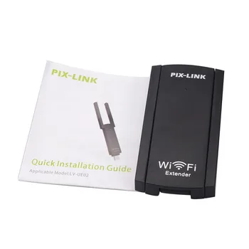 USB Bezdrôtový Wifi Opakovač Range Extender Dual Antény 300Mbps 802.11 n Wi-Fi Signálu Zosilňovač, Booster pre domáci Router Obrázok