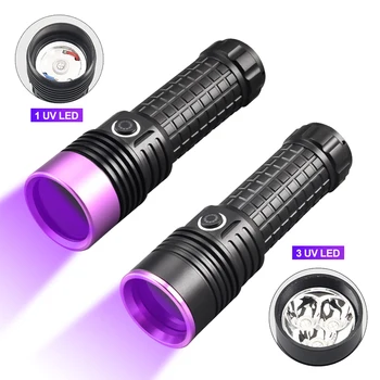 Uv Led Baterka 100 Led, 395nm Ultra Violet Pochodeň Svetla Lampy Blacklight Detektor pre Psa Moču Pet Škvrny a Bed Bug Obrázok