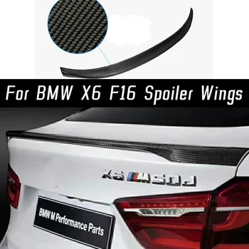 V roku 2015 16 17 18 19 20 BMW X6 F16 Skutočné Uhlíkové Fibe Auto Zadné Veko Kufra Pery Telo Kit Spojler Krídla Ladenie Vonkajšie Príslušenstvo Obrázok