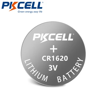 Veľkoobchod 120Pcs PKCELL CR1620 3V Lítiové Batérie, BR1620 DL1620 ECR1620 CR 1620 Tlačidlo Bunky Batérie Obrázok