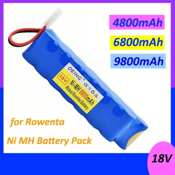 Vhodné pre-Rowenta 18V NiMH Batérie 9800mAh CD Vysávač RH8771 alebo Tefal Cyclone Extrémne Vysávač Batérie P102 Obrázok