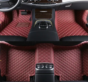 Vlastné auto podlahových rohoží, ktoré sú pre Alfa Romeo Giulia Stelvio BORGWARD BX7 BX5 LYNK&CO 01 02 03 nepremokavé koberec auto dekorácie-nálepky Obrázok