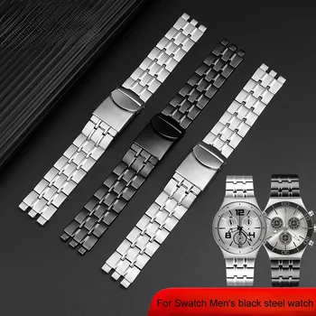 Vysoká kvalita nový štýl Pre Vzorku Mužov čierna oceľ hodinky Kovový remienok YVS451 YVS435 YCS443G watchband príslušenstvo 19 mm 21 mm Obrázok