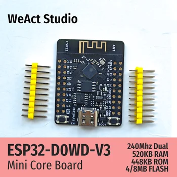 WeAct ESP32 Vývoj Doska TYP-C CH340K WiFi+Bluetooth Dual Core ESP32-DOWD-V3 Obrázok