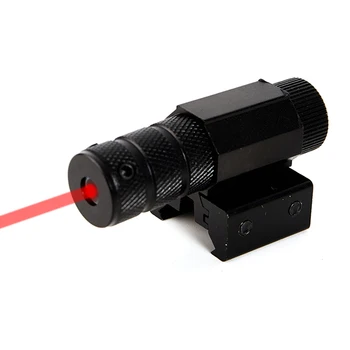 Červené Laserové Ukazovátko Pohľad Nastaviteľné 11/22 mm Picatinny Rail Zbraň, Pištoľ, Puška Pohľad Obrázok