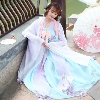 Čínske Tradičné Rozprávky Tanečných Kostýmov, Starovekej Hanfu Oblečenie Ženy, Orientálne Ľudovej Dancewear Pani Tang Princess Oblečenie Obrázok