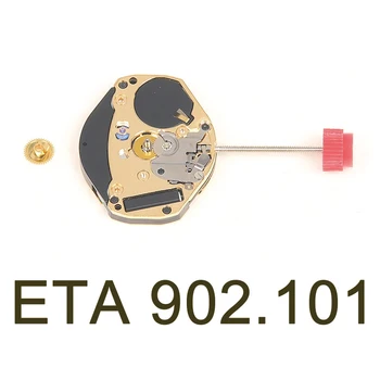 Švajčiarsky pôvodnej značky nových ETA902.101 pohyb tri ruky quartz 902101 sledovať diely Obrázok